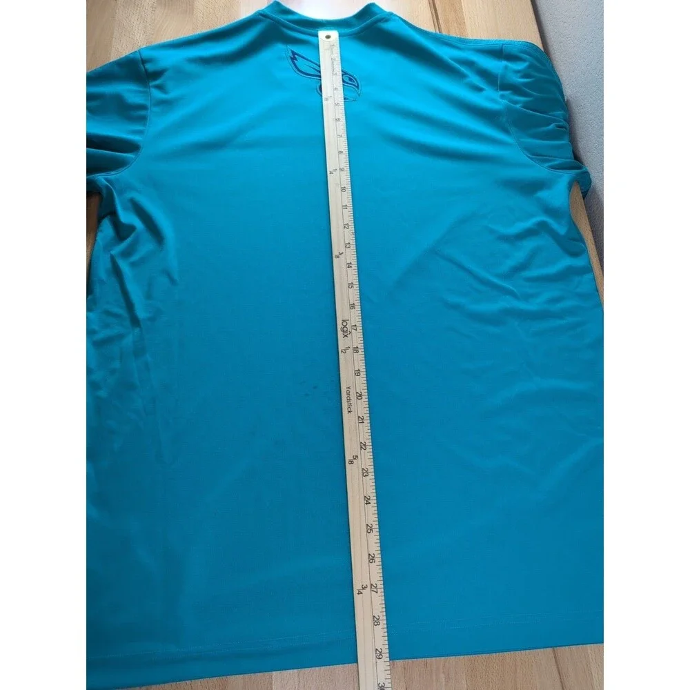 Charlotte Hornets Adidas Long Sleeve Shirt Mens Large Teal NBA Basketball